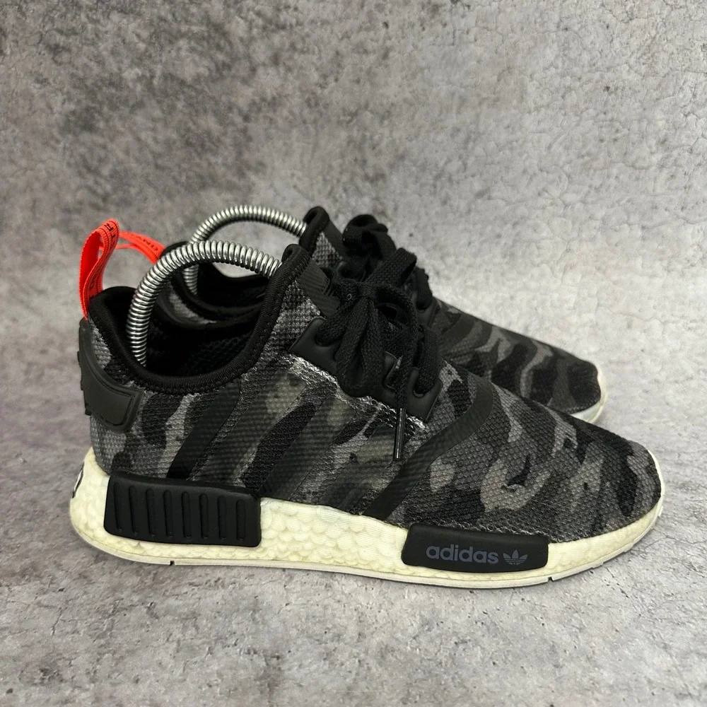 Adidas NMD R1 Sneakers Mens Size 6 Grey Camo G27947 Boost Low Top Shoes